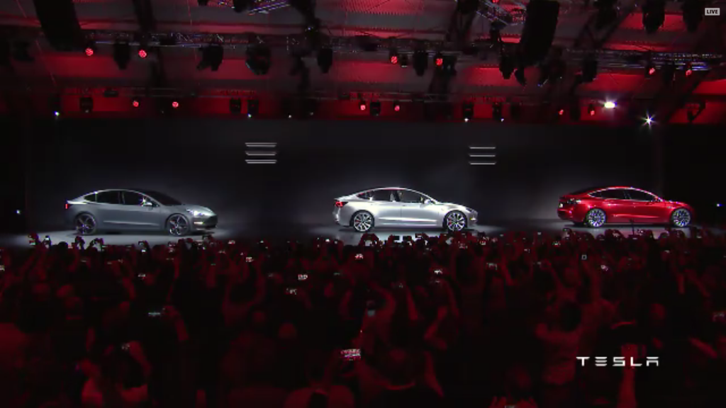 Tesla Model 3 x 3